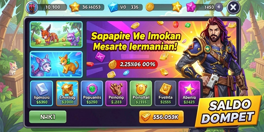 Mode multiplayer yang mengasyikkan untuk bermain bersama teman.