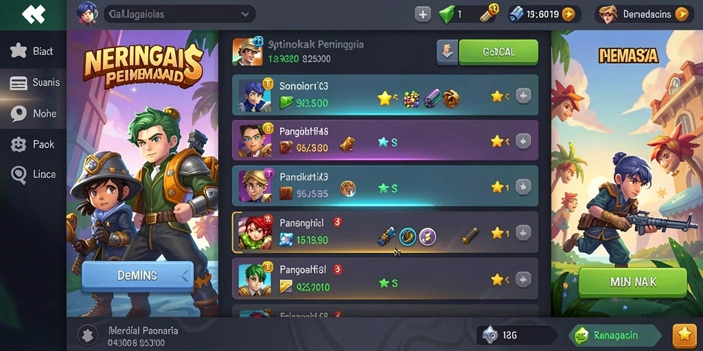 Karakter unik dan grafis yang memukau dalam game.